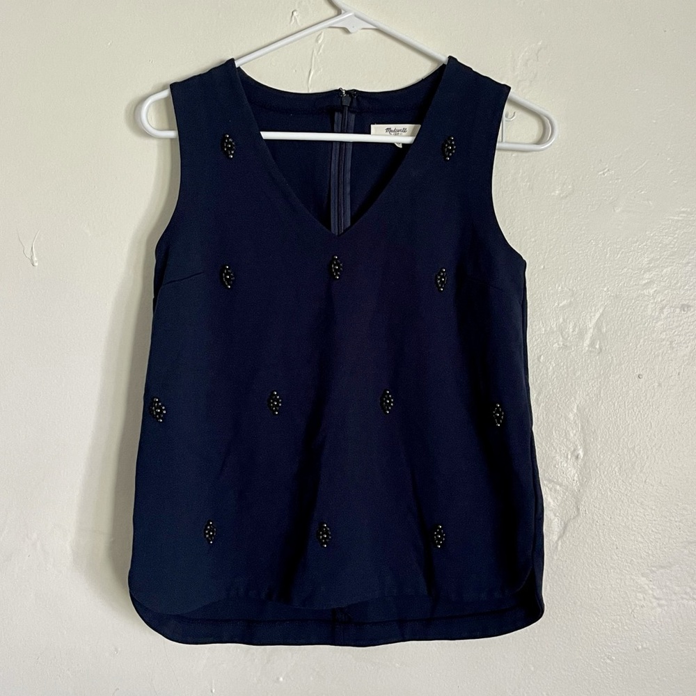 Madewell Beaded Sleeveless Top